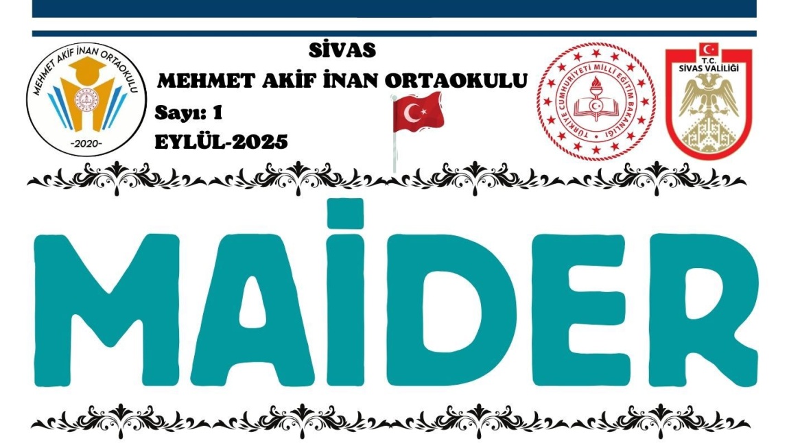 OKUL DERGİMİZ MAİDER’İN İLK SAYISI ÇIKTI!